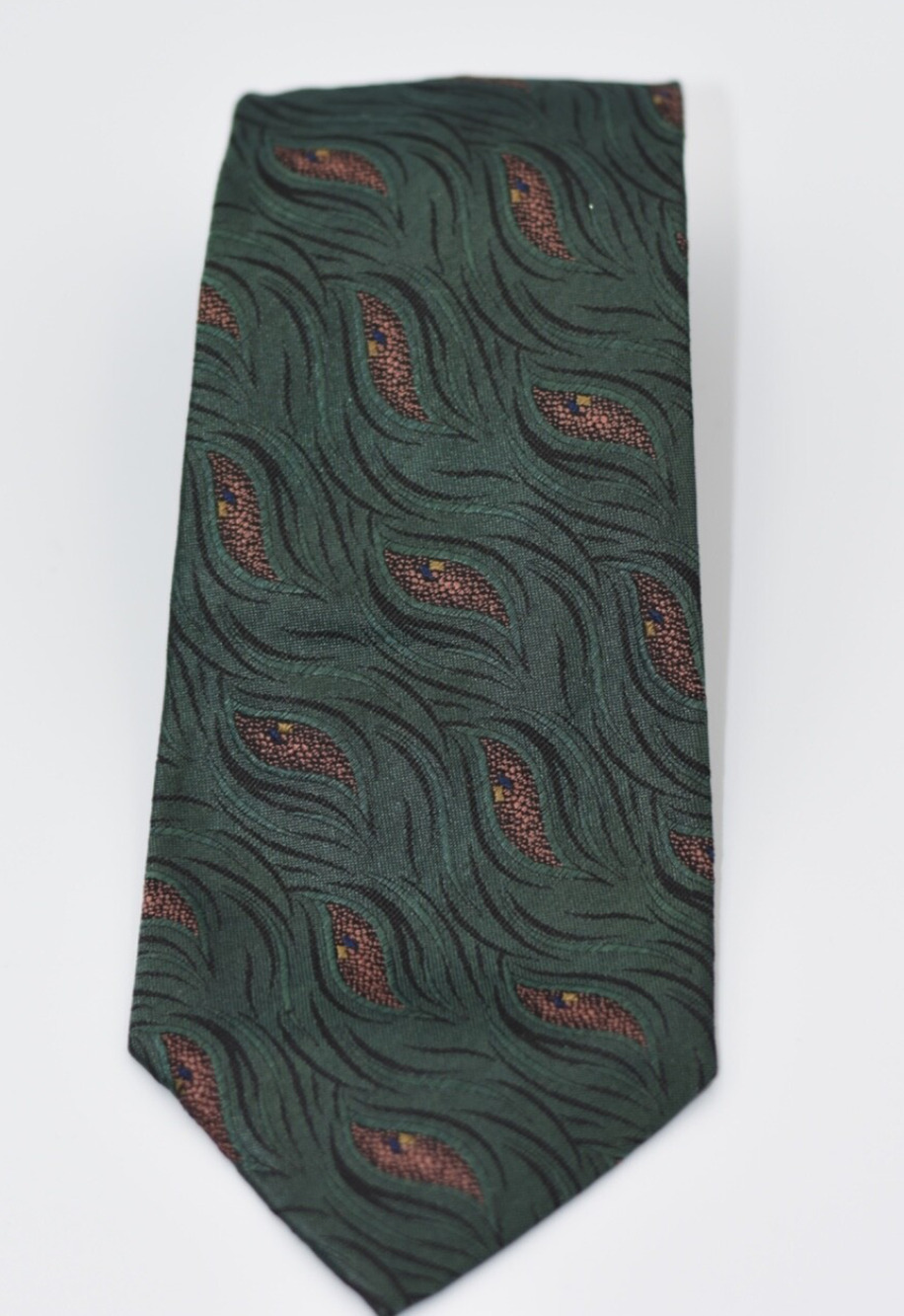 Giorgio Armani Y2K Made in Italy Mens Neck Tie Paisley 100% Silk 57"x3"